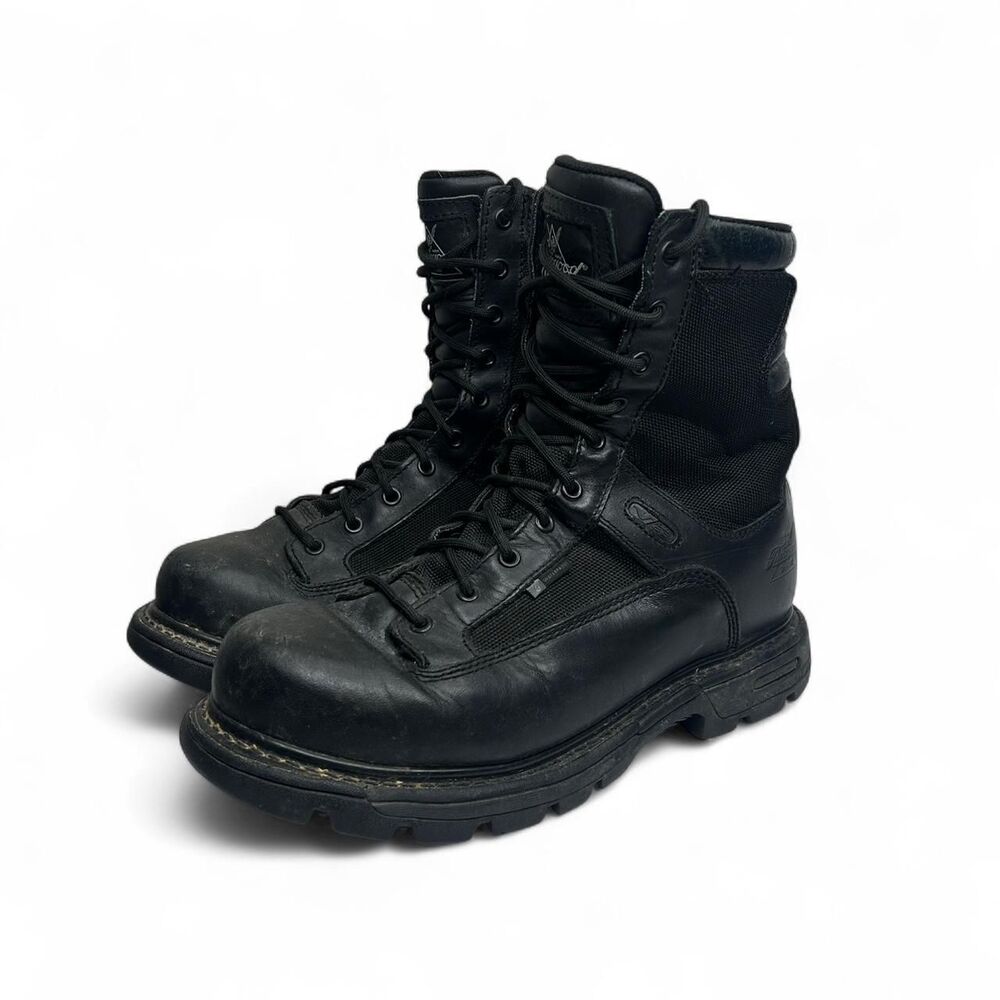 Thorogood Black leather utility Work boots 10